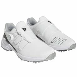Adidas ZG23 BOA Golf Shoes -Golf Clothing Shop adidas ZG23 BOA Shoes White Silver Black 4
