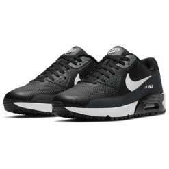 Nike Air Max 90G Golf Shoes 8 Nike Air Max 90G Golf Shoes -Golf Clothing Shop airmax90gshoesblackwhiteanthracitegrey3