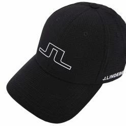 Jlindeberg J.Lindeberg Caden Golf Cap -Golf Clothing Shop cadencapblackwhite3