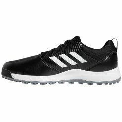 Adidas CP Traxion SL Golf Shoes -Golf Clothing Shop cptraxionslgolfshoesblackwhitesilver3