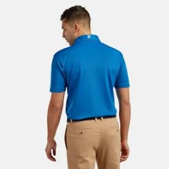 FootJoy Stretch Pique Solid Golf Polo Shirt 11 FootJoy Stretch Pique Solid Golf Polo Shirt -Golf Clothing Shop footjoy pique ss shirt ath 91817 cobalt Model 3
