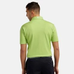 FootJoy Stretch Pique Solid Golf Polo Shirt 11 FootJoy Stretch Pique Solid Golf Polo Shirt -Golf Clothing Shop footjoy pique ss shirt ath 91818 lime Model 3