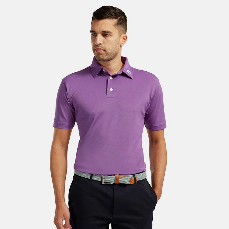 FootJoy Stretch Pique Solid Golf Polo Shirt 4 FootJoy Stretch Pique Solid Golf Polo Shirt - Image 4