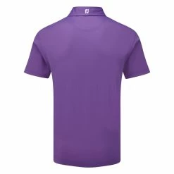 FootJoy Stretch Pique Solid Golf Polo Shirt 8 FootJoy Stretch Pique Solid Golf Polo Shirt -Golf Clothing Shop footjoy pique ss shirt ath 91820 purple back