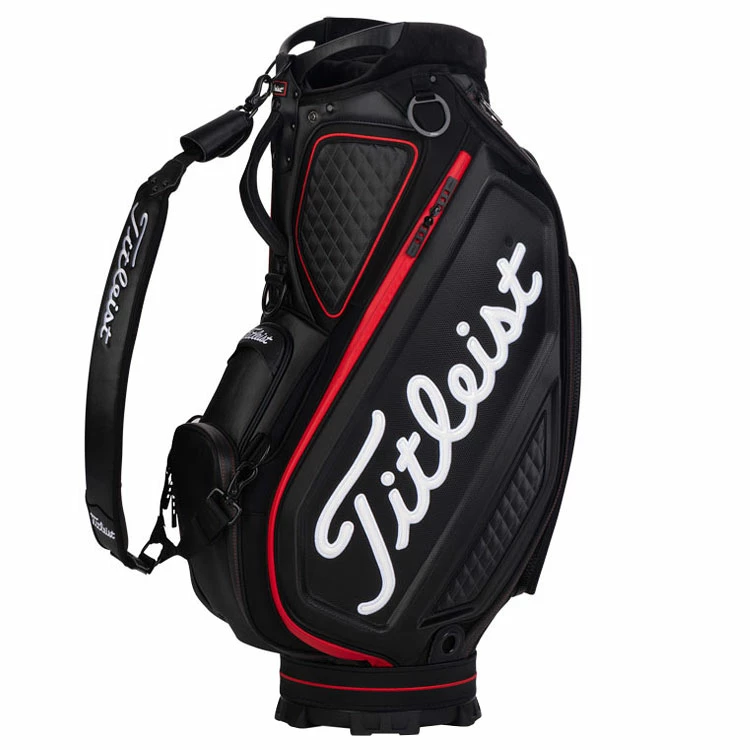 Titleist Jet Black Golf Tour Staff Bag 1 Titleist Jet Black Golf Tour Staff Bag