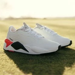 Puma RS-G Golf Shoes -Golf Clothing Shop rsggolfshoeswhiteblackredblast3