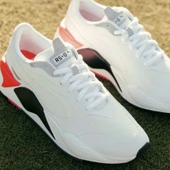 Puma RS-G Golf Shoes -Golf Clothing Shop rsggolfshoeswhiteblackredblast4