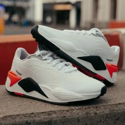 Puma RS-G Golf Shoes -Golf Clothing Shop rsggolfshoeswhiteblackredblast5