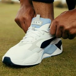 Puma RS-G Golf Shoes -Golf Clothing Shop rsggolfshoeswhitenavyblue3